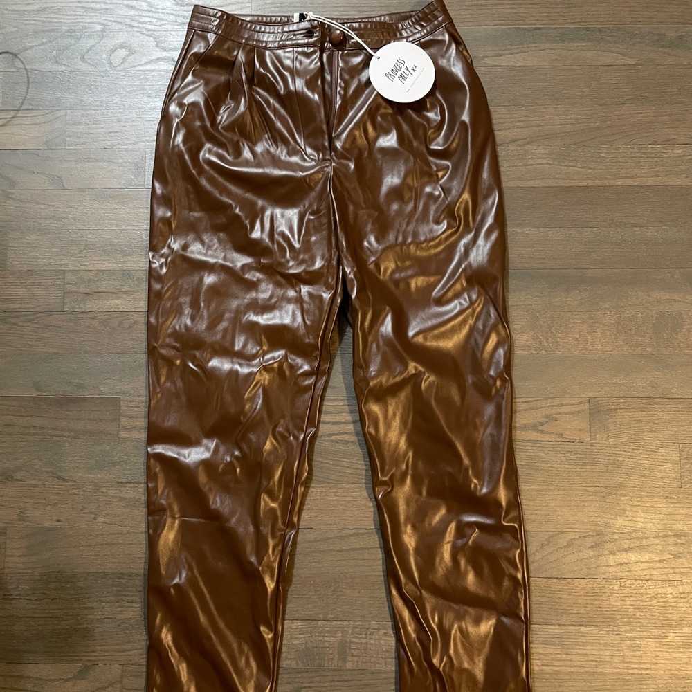 Brown Leather Pants